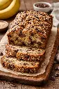 Sesame & Chocolate Chip Banana Bread loaf image 2.webp