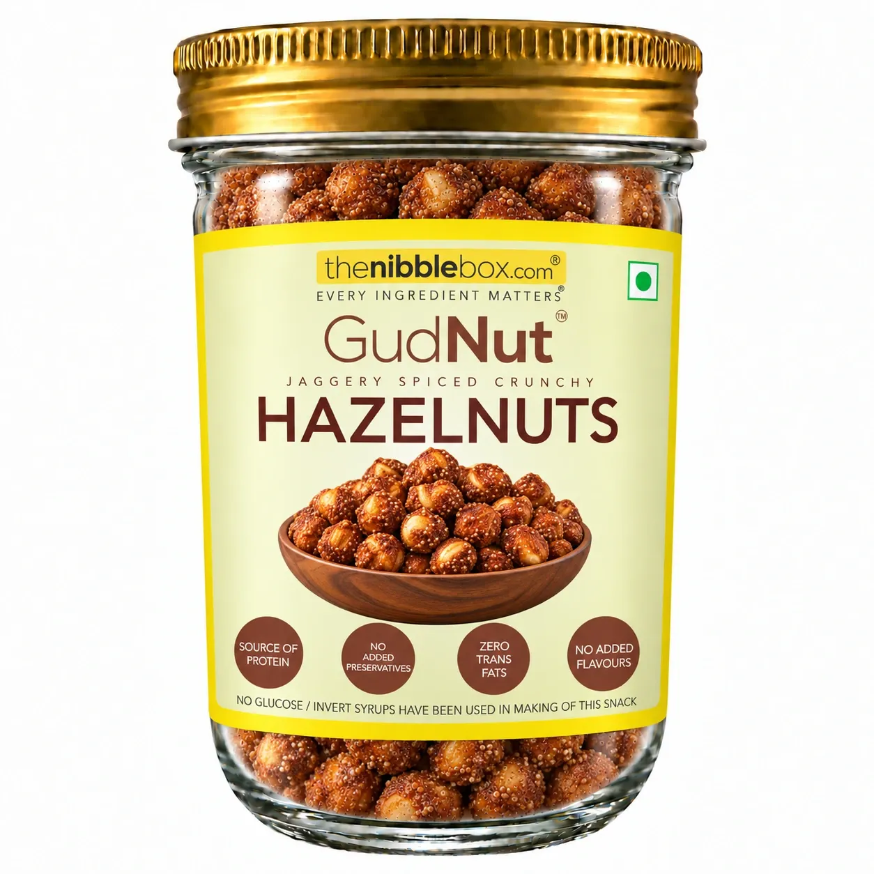 GudNut Hazelnut (jaggery coated hazelnuts)