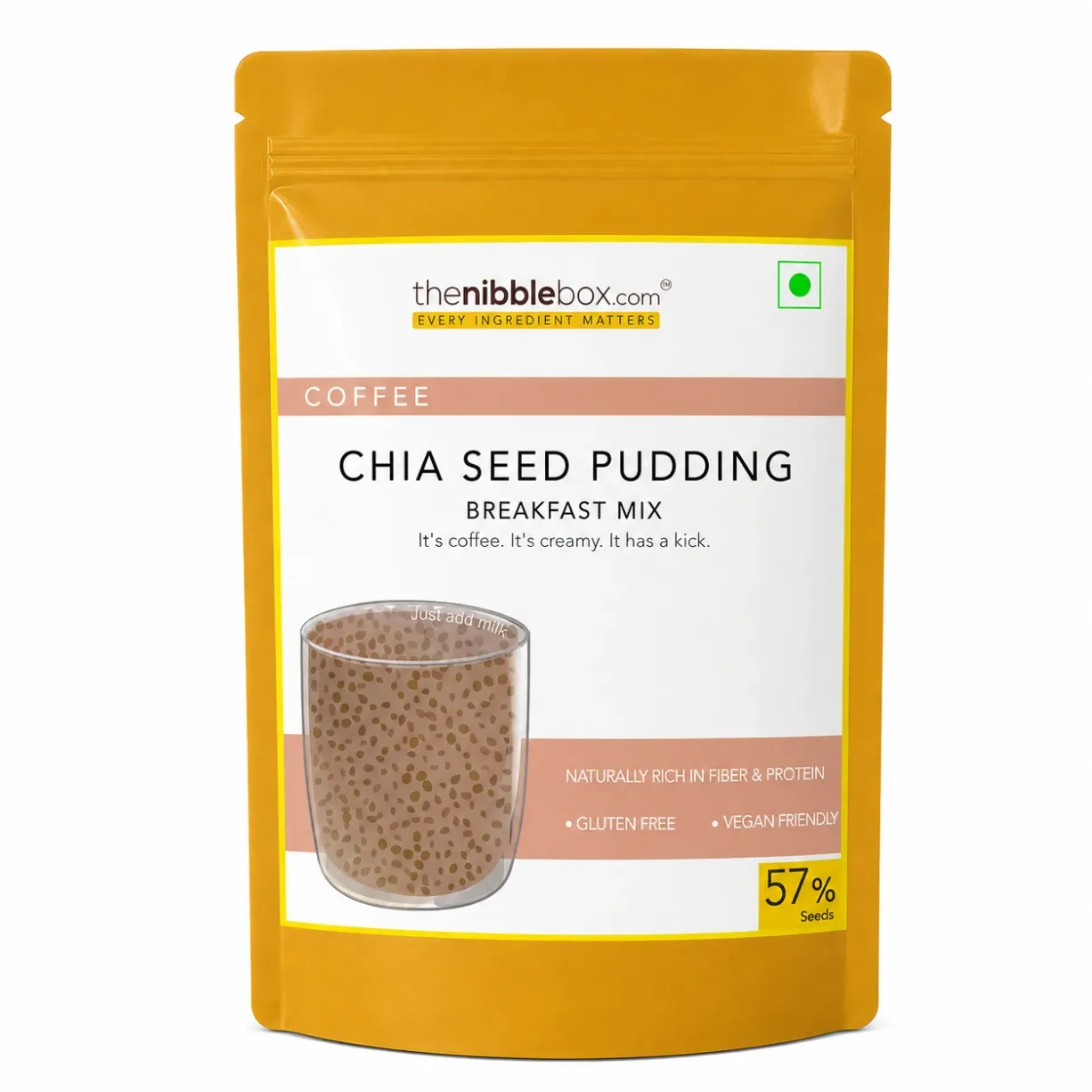 Coffee Chia Seed Pudding Breakfast Mix