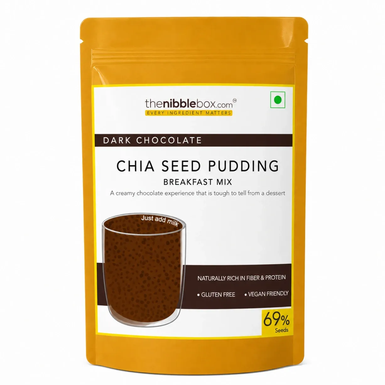 Dark Chocolate Chia Seed Pudding Breakfast Mix